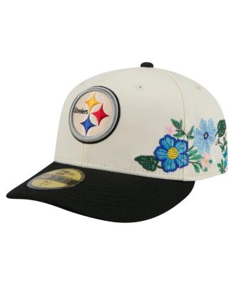 New Era - Men's Cream/Black Pittsburgh Steelers Tonal Floral 59FIFTY Fitted Hat