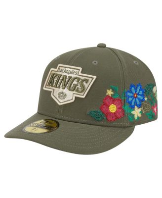 New Era - Men's Olive Los Angeles Kings Tonal Florals 59FIFTY Fitted Hat