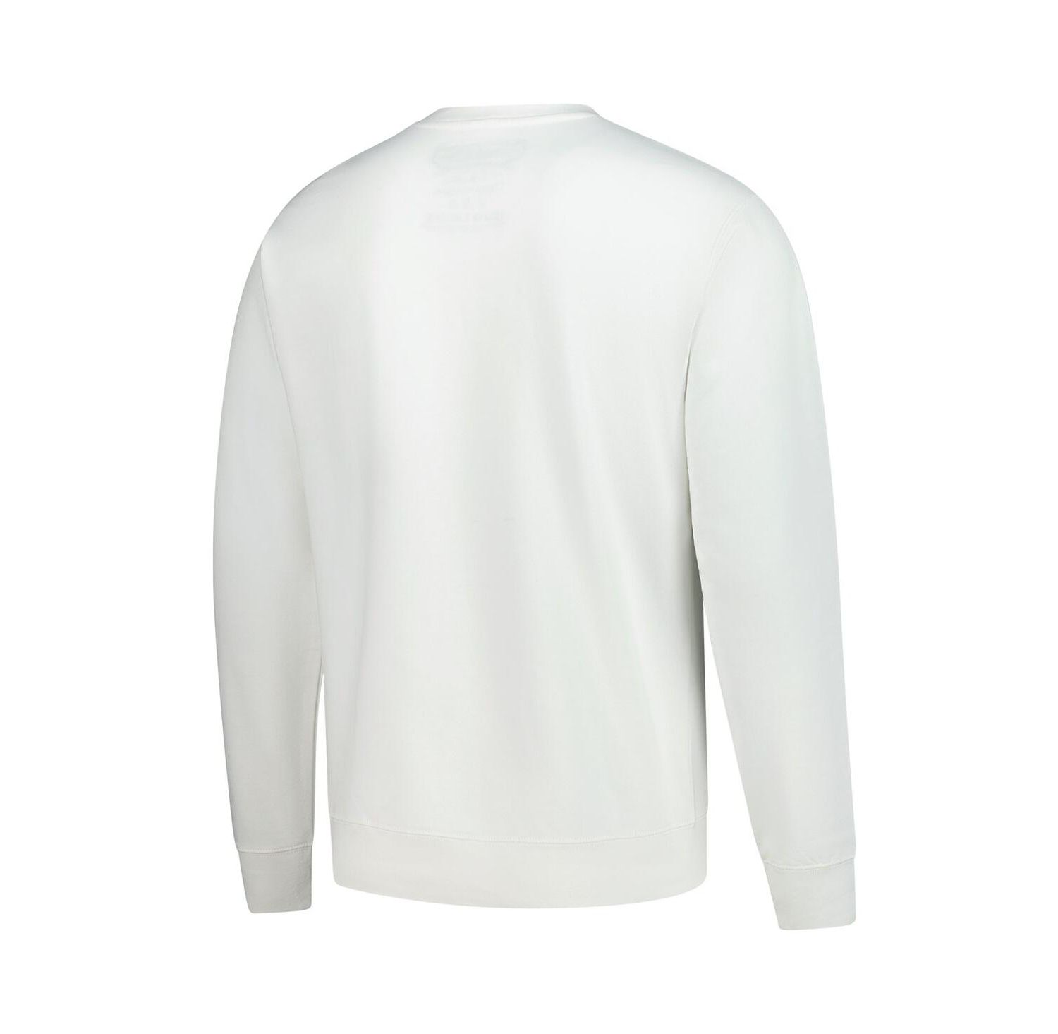 x Bud Men's Light White Cleveland Browns The Crest Pullover Sweatshirt