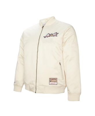 Men's&nbsp;Cream 2000 NBA All-Star Game Full-Zip Satin Jacket