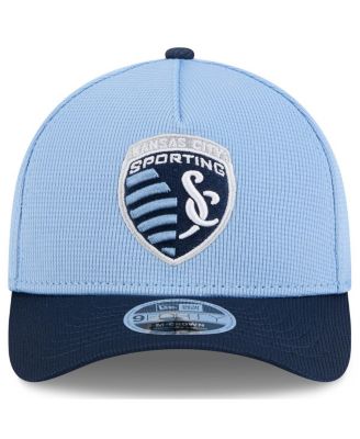 Men's Light Blue Sporting Kansas City 2025 Jersey Hook 9FORTY M-Crown Adjustable Hat