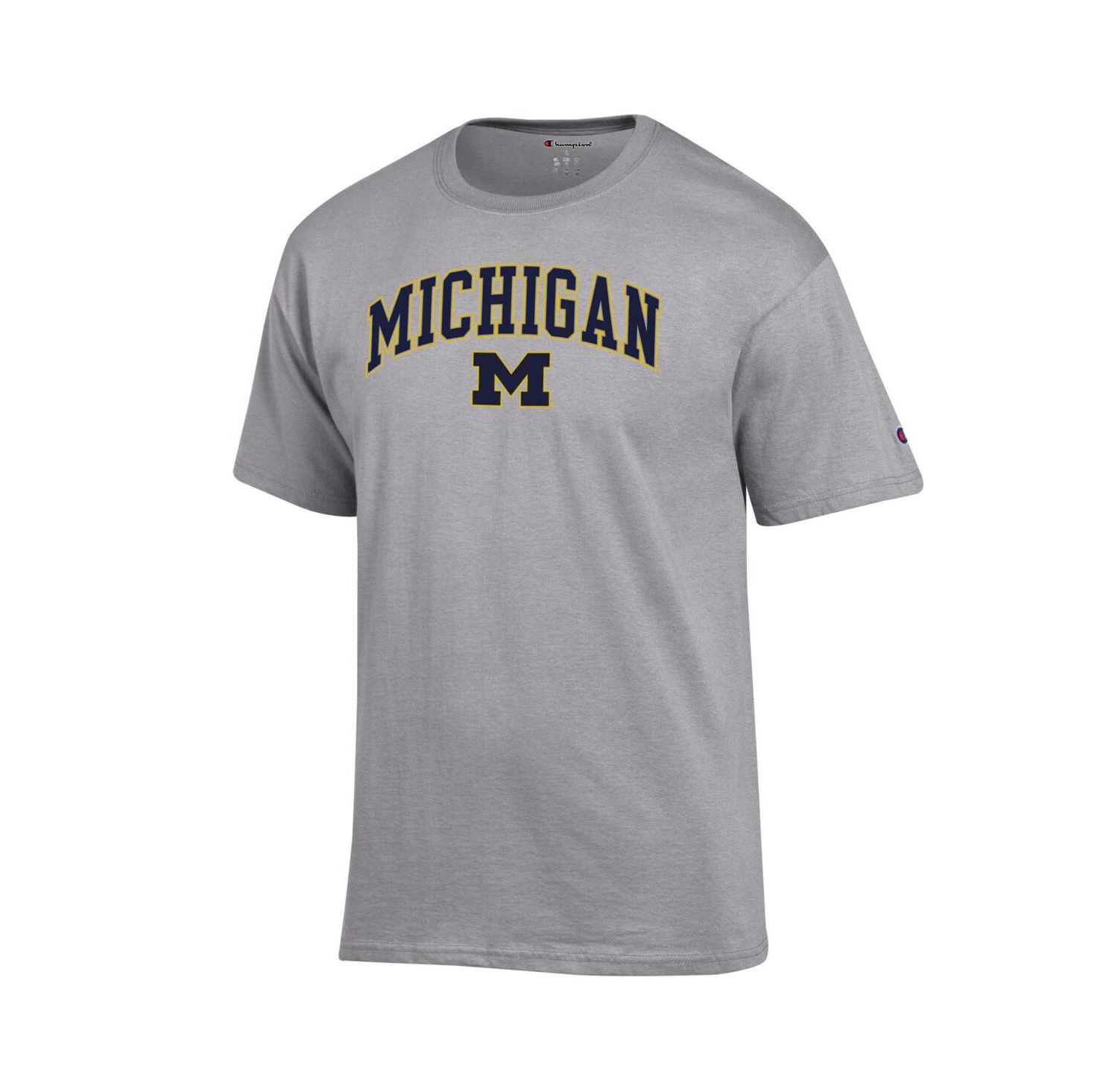 Men's Maize Michigan Wolverines Arch Over Logo T-Shirt