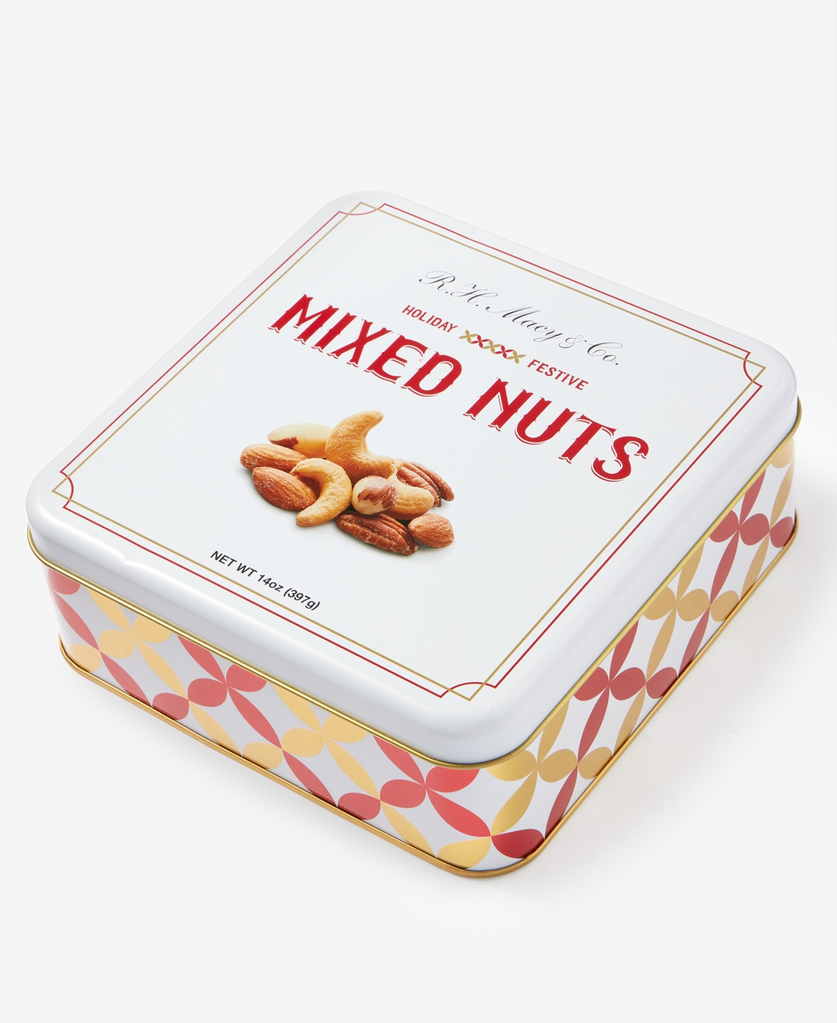 R.h. Macy & Co. Holiday Mixed Nuts Gift Box, 14 oz In Multi