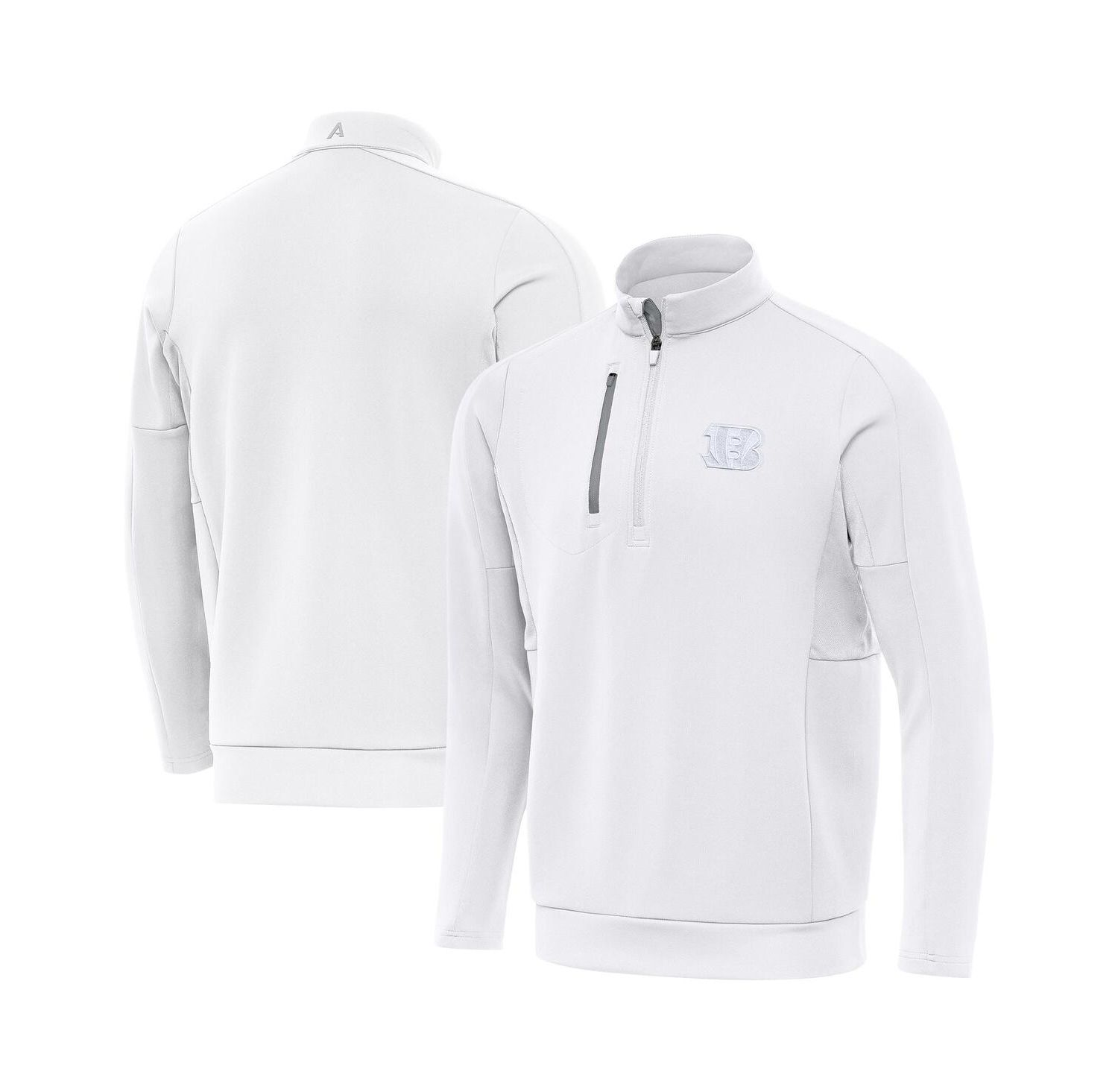 Men's White Cincinnati Bengals Generation Quarter-Zip Sweatshirt