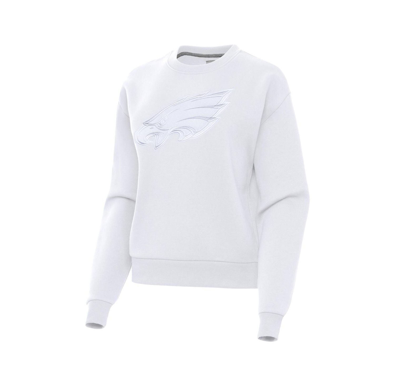 Women's White Philadelphia Eagles Victory Pullover Sweatshirt