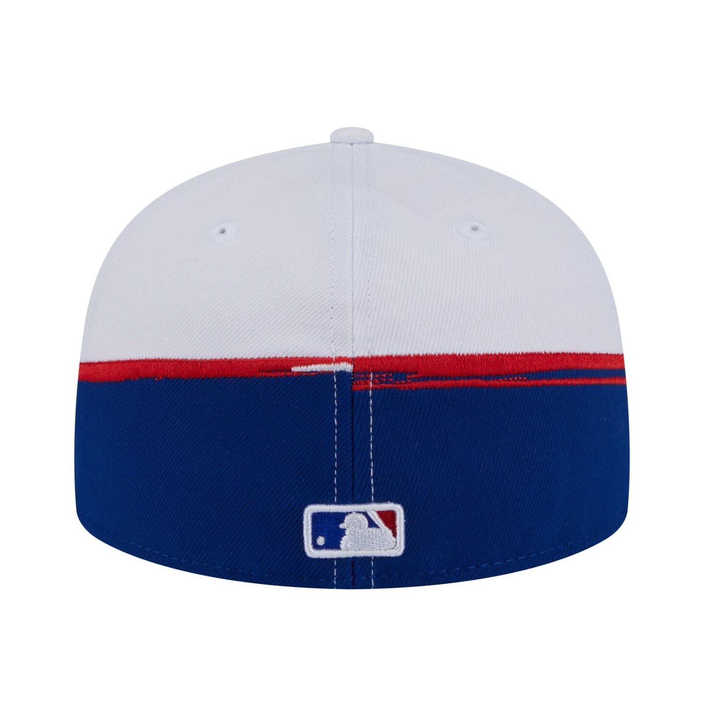 Мужская кепка New Era Royal/White Chicago Cubs Paint Stroke 59FIFTY Fitted Hat — фото 4