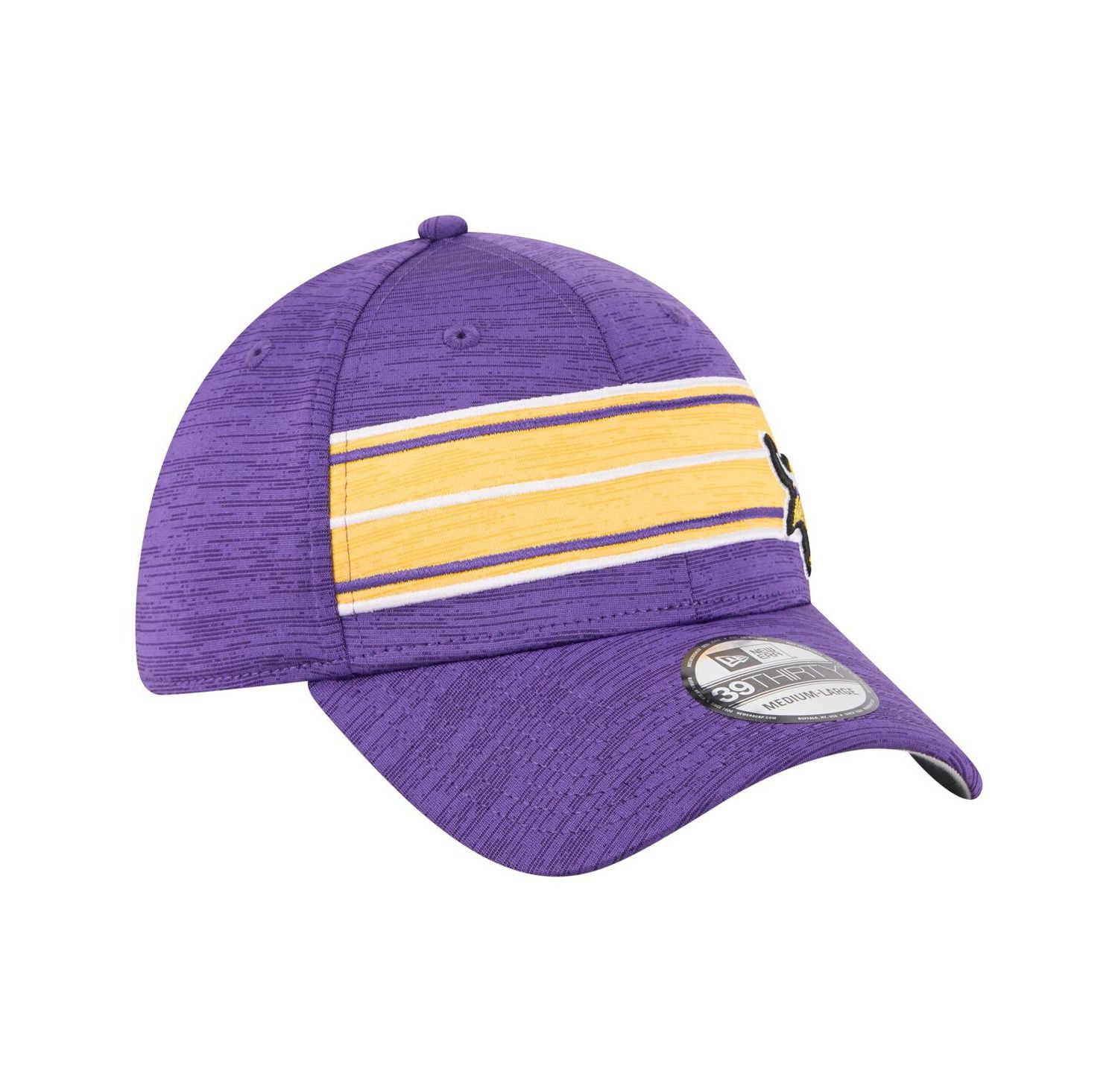 Men's Purple Minnesota Vikings Stripes 39THIRTY Flex Hat