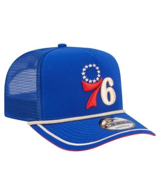 Men's Royal Philadelphia 76ers Vintage Team Rope A-Frame 9FIFTY Snapback Hat