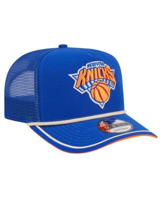 Men's Blue New York Knicks Vintage Team Rope A-Frame 9FIFTY Snapback Hat