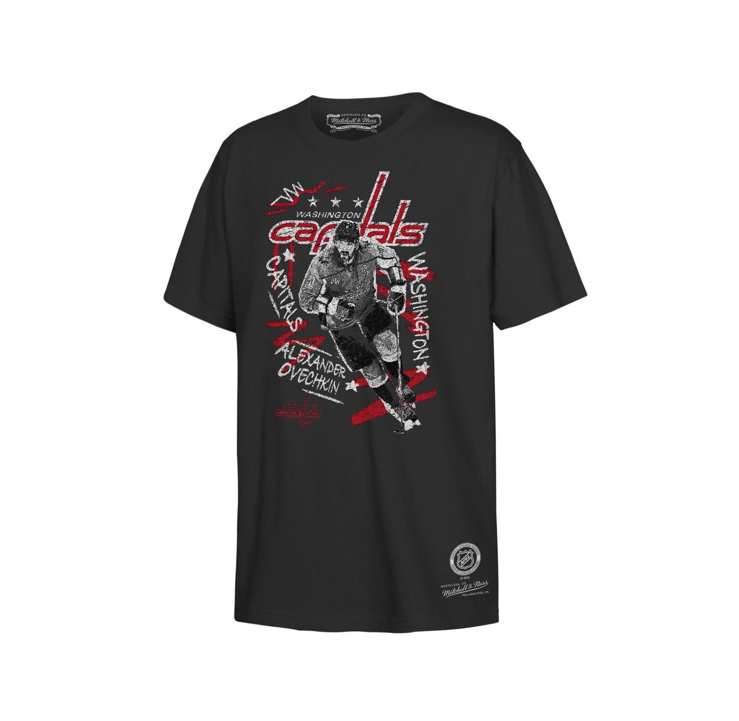 Big Boy's and Girl's Alexander Ovechkin Black Washington Capitals Chalked Up T-Shirt