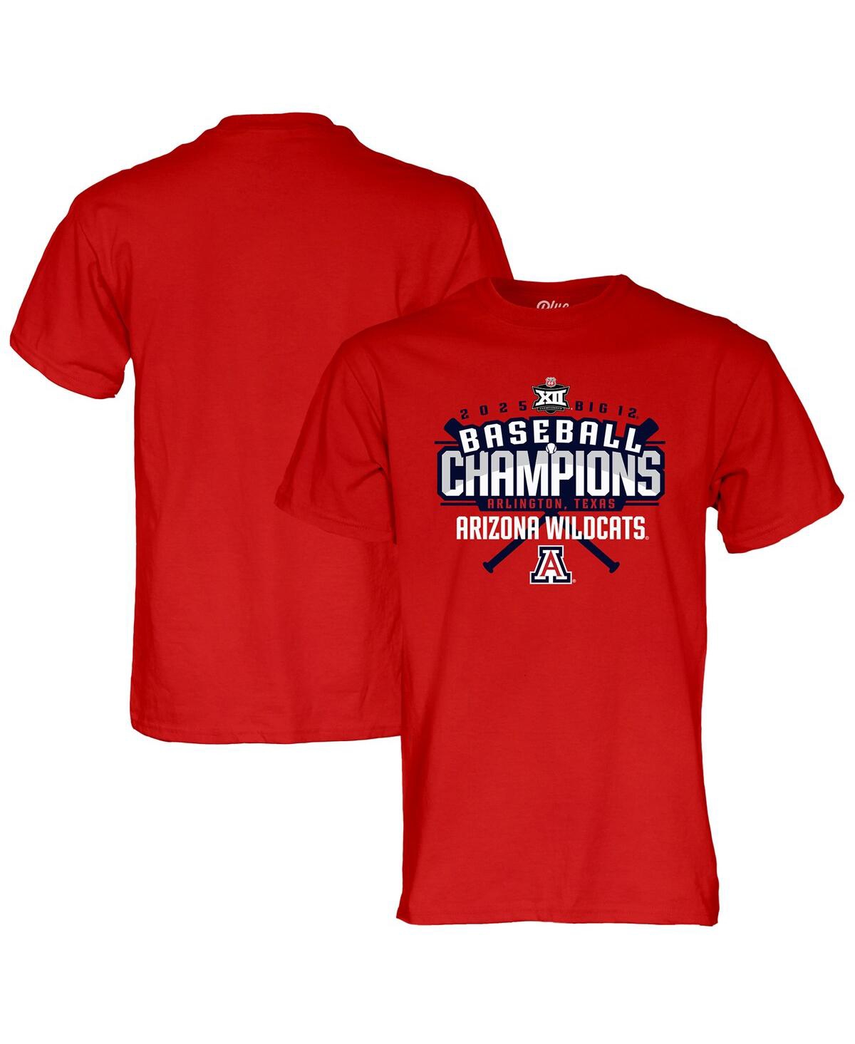 Men's and Women's Red Arizona Wildcats 2025 Big 12 Baseball Conference Tournament Champions T-Shirt - Red