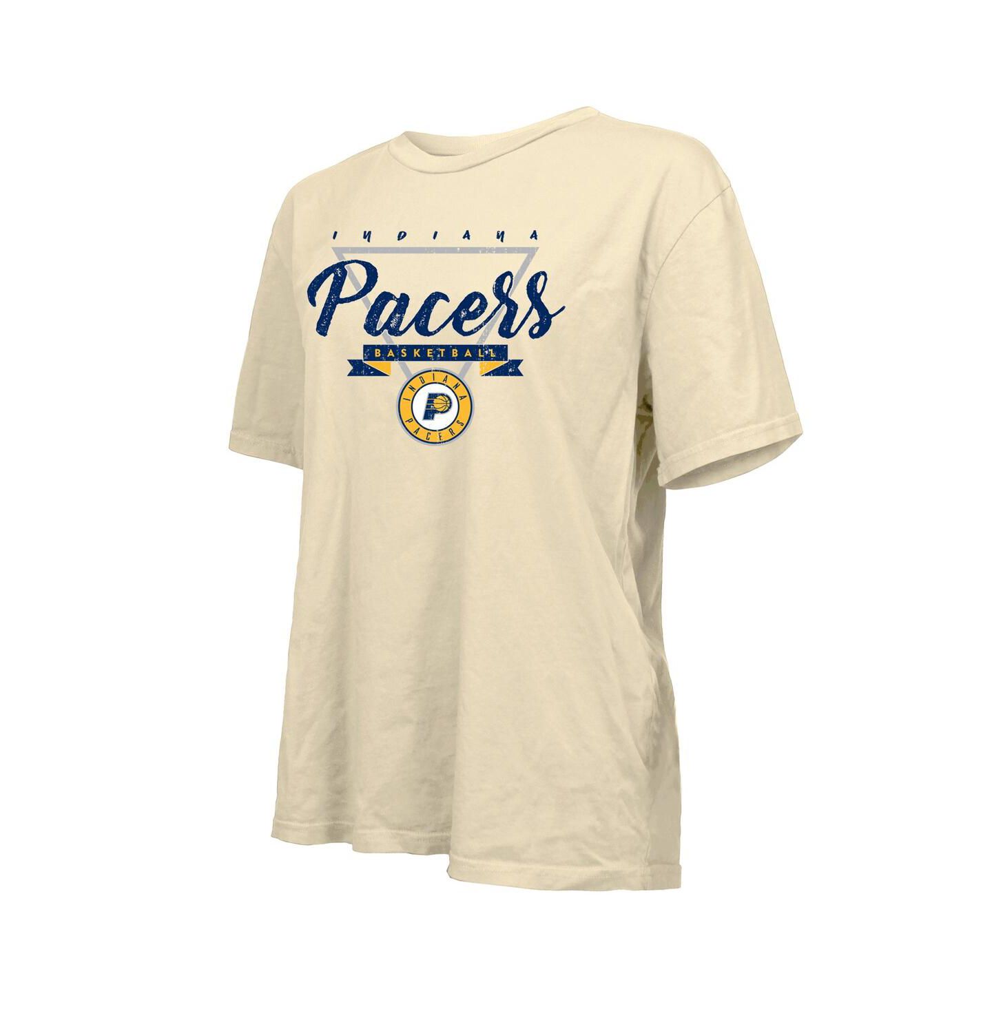 Женская футболка Majestic Cream Indiana Pacers Oversized — фото 2