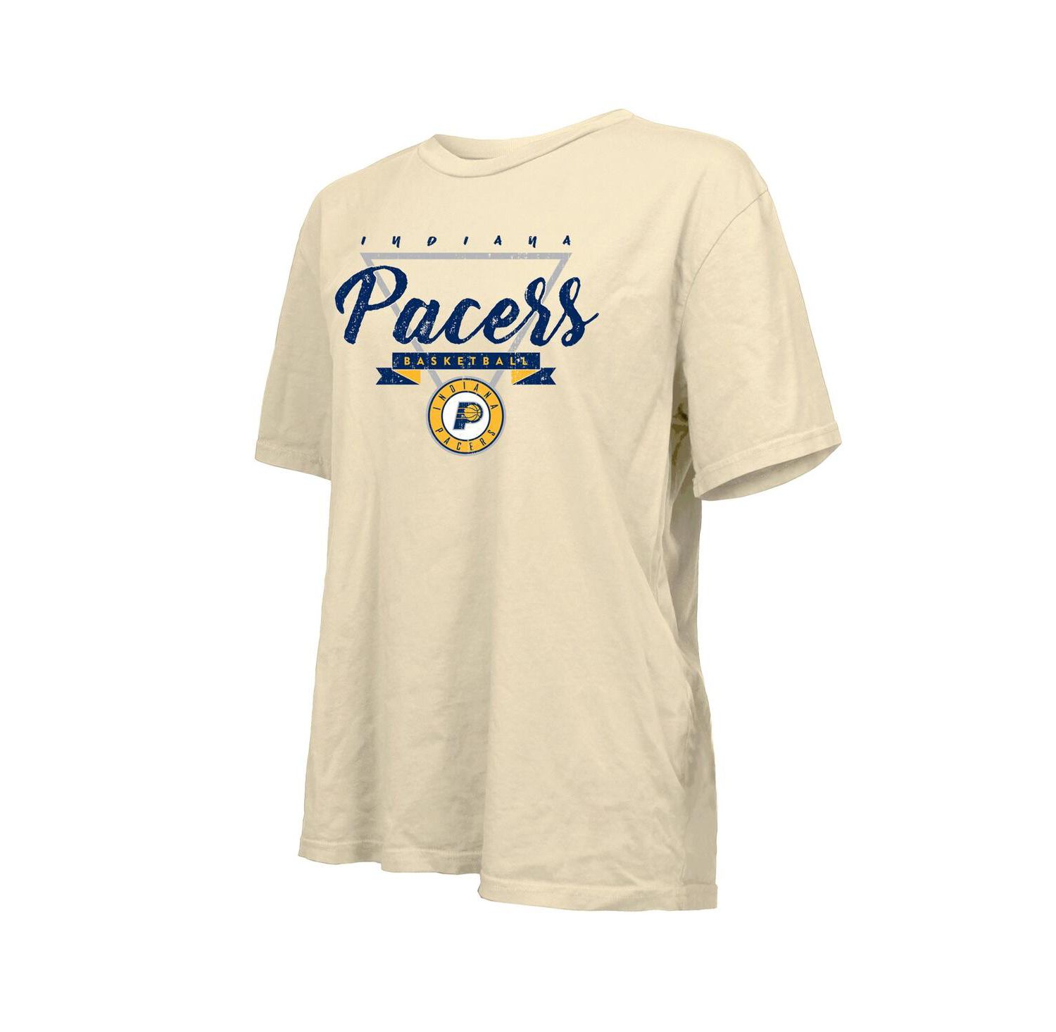 Women's Cream Indiana Pacers Oversized T-Shirt