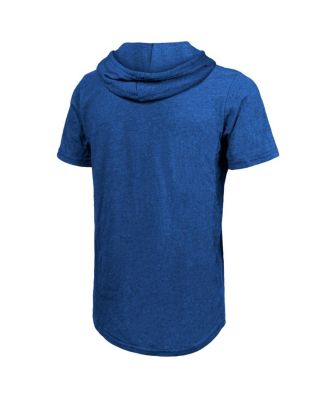 Men's Royal New York Knicks Tri-Blend Hoodie T-Shirt