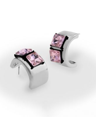 Faux Stone Punk Romance Stone Hoop Earrings