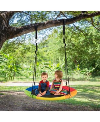 40'' 770 lbs Flying Saucer Tree Swing Kids Gift w/ 2 Tree Hanging Straps