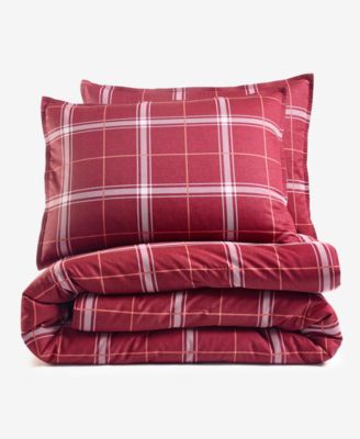 Windowpane Plaid 3-Pc. Comforter Set, Full/Queen, Exclusively for Macy's