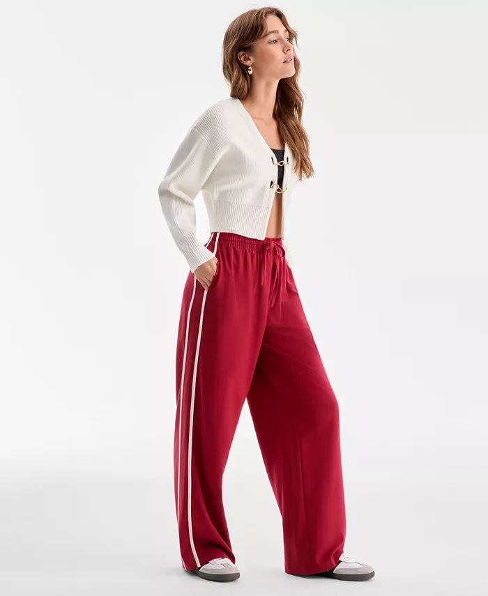 Women's High-Rise Side-Stripe Track Pants - thumbnail 2