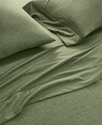 Jersey Cotton Blend 4-Pc. Sheet Set, King, Exclusively for Macy's 