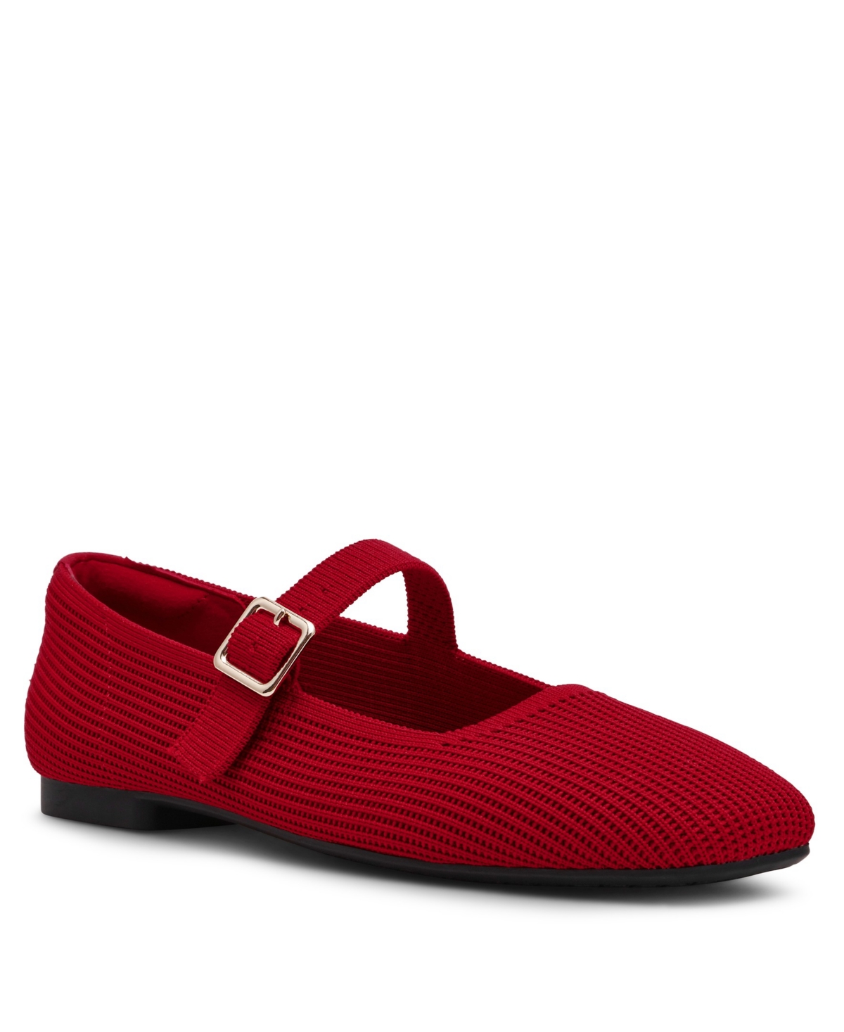 Women's Mabel Buckle Flats - Black