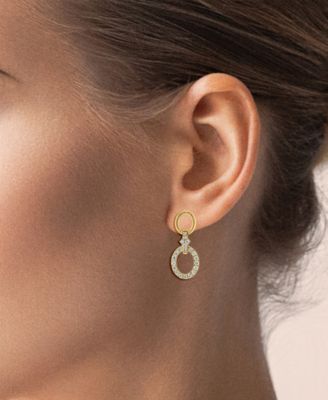 Diamond Drop Earrings (1/2 ct. t.w.) in 14k Yellow Gold