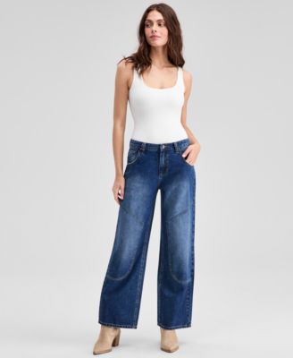 And Now This - Women's Seamed Straight-Leg Jeans