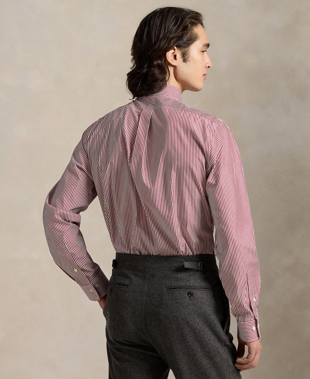 Polo Ralph Lauren Men's Classic-fit Striped Poplin Shirt In Pink