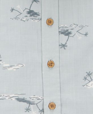 Baby Boys Cotton Button-Down Shirt & Shorts, 2 Piece Set