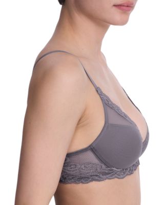 Women's Feathers Lace Contour Underwire Plunge Bra 730023