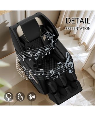 Massage Chair Full Body Air Pressure, Massage Chair Recliner, Lower Back and Calf Heating, Customizable Features and Zero Gravity Modes