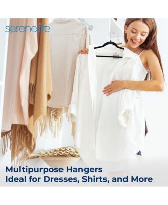 20 Pcs. Velvet Hangers - Non-Slip, Sturdy, and Heavy Duty Coat Set with 360&amp;#xB0; Swivel Hook for Clothes