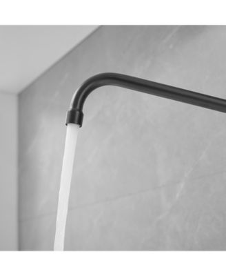 Commercial Restaurant Pull Down 2-Handle Wall Mount Pre-Rinse Spray Utility Kitchen Faucet in Polished Chrome