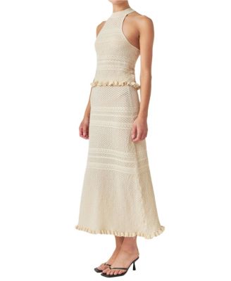 Women's Knit Pointelle Racerback Top