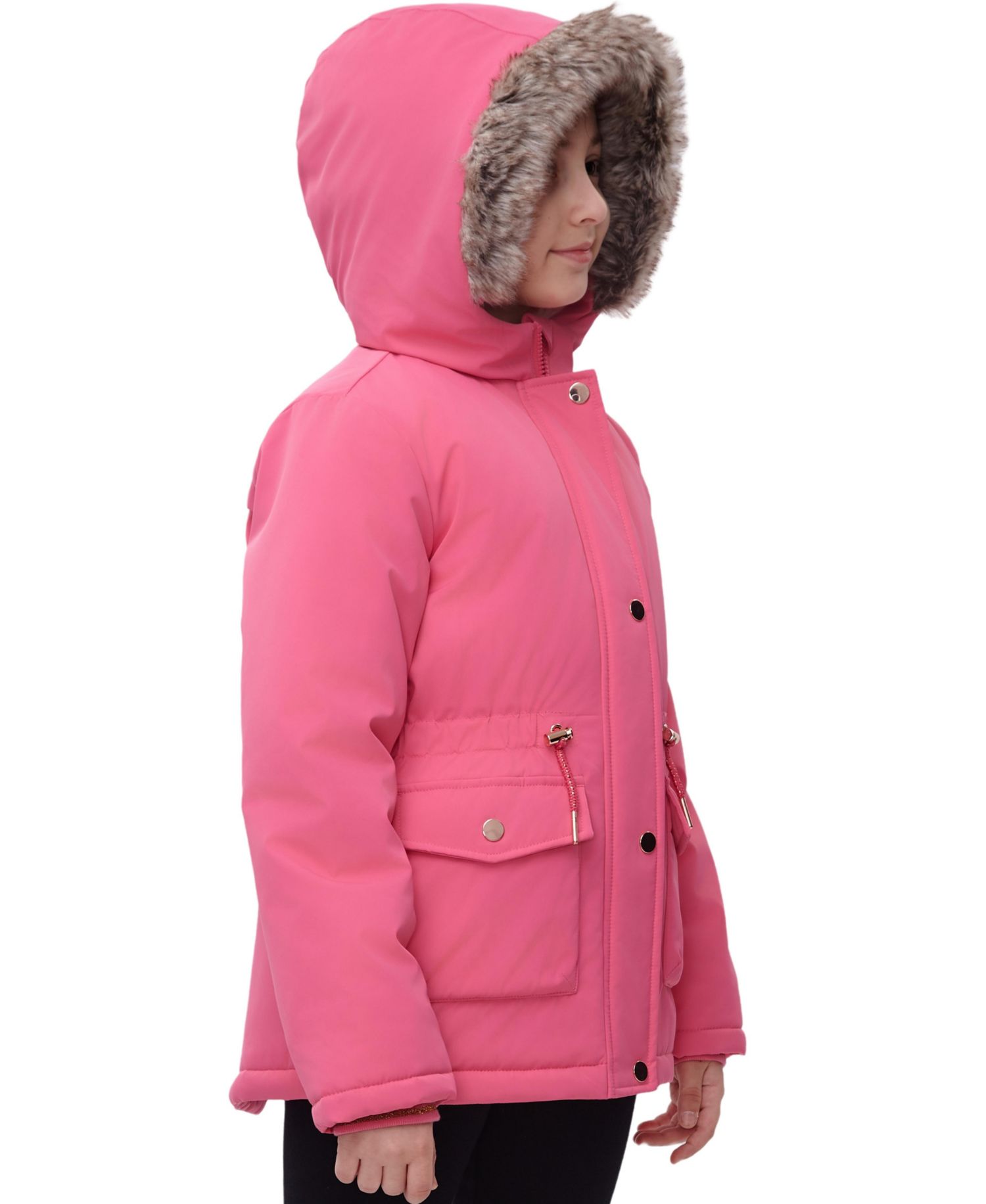 Girls (4-16) Sherpa Fleece Lined Parka Coat