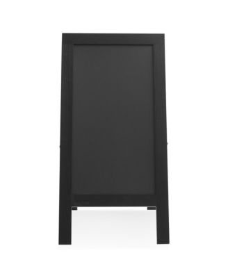 40" x 20" A Frame Chalkboard Sign, Double-Sided Magnetic Wooden Menu Board for Cafes, Sandwich Shops, Sidewalks, and Weddings