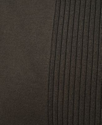 Plus Size Ribbed-Trim High-Low Cardigan Sweater