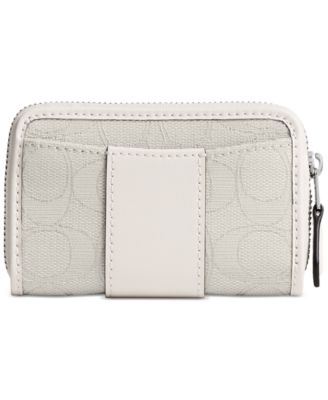 Essential Small Zip Around Card Case In Signature Jacquard