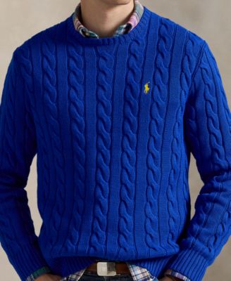 Men's Cable-Knit Cotton Sweater