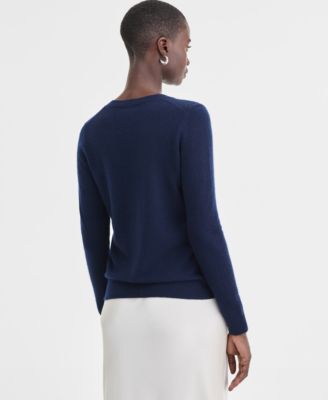 100% Cashmere Women's V-Neck Long-Sleeve Sweater, PXS-XXL, Macy's Exclusive