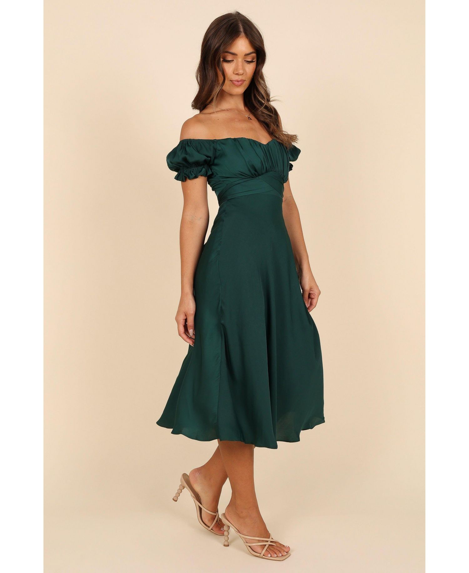 Women's Mickenna Sweetheart Frill Midi Dress