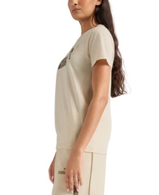 Women's Animal Graphic Cotton Logo T-Shirt