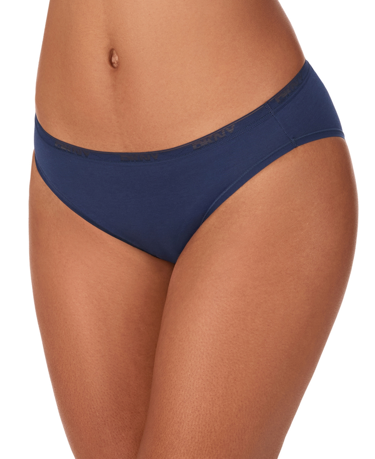 Dkny Women's Cotton Bikini Underwear Dk8462 In Blue