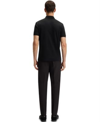 Men's Jacquard Body-Mapping Cotton Polo Shirt