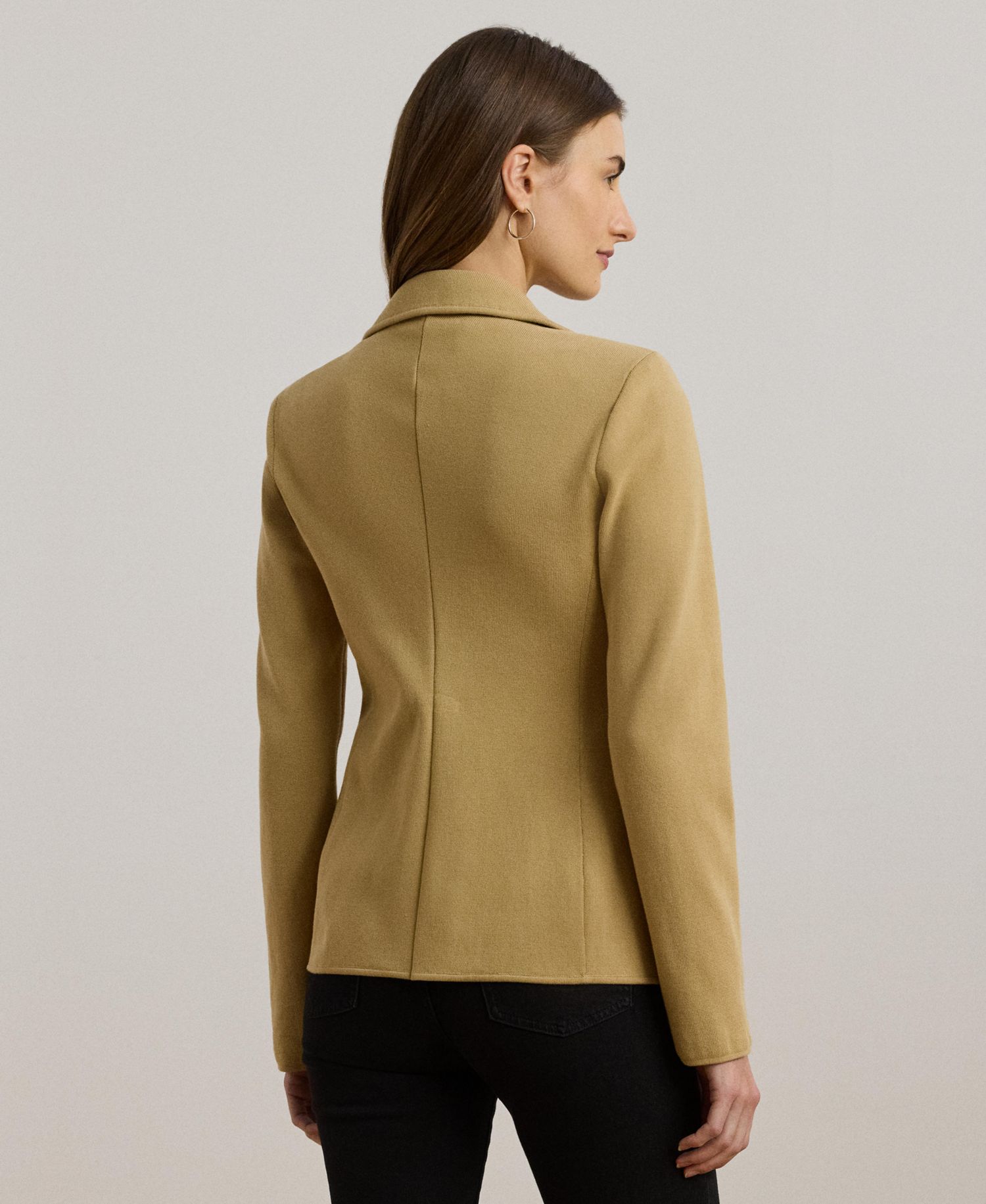 Petite Cotton-Blend Sweater Blazer
