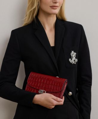 Adair Croc-Embossed Leather Small Crossbody