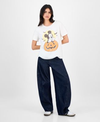 Juniors' Mickey Mouse Vintage Halloween T-Shirt