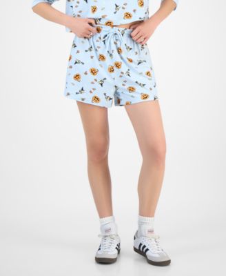Juniors' Peanuts Woodstock Halloween Lounge Shorts