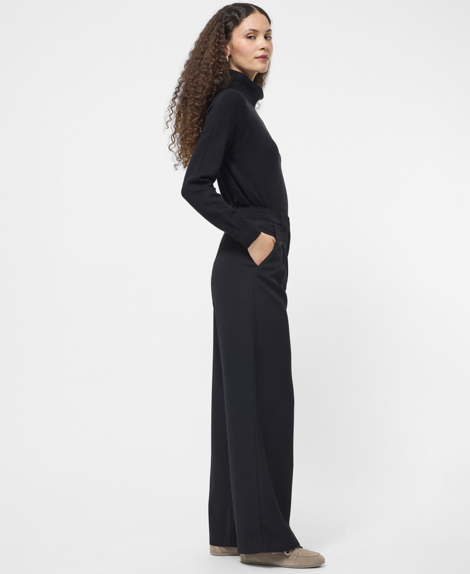 Women's Harrie Wide-Leg Suiting Pants
