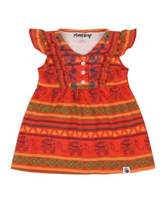 Baby Girls Vestito Dress Set - Jacquard Stripe