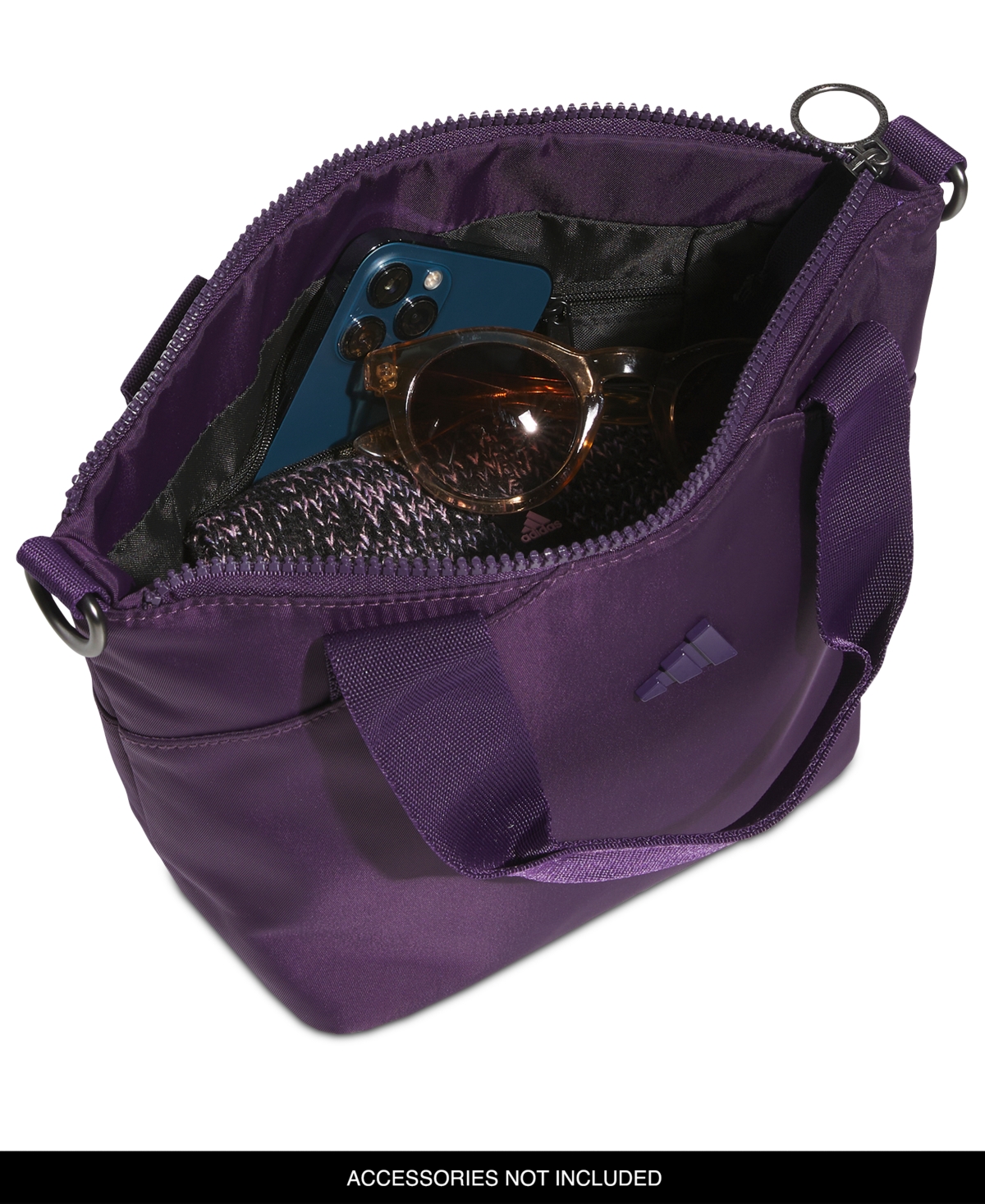 Adidas Originals Premium Mini Tote Bag In Purple